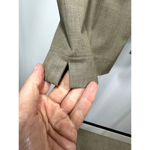 ROBERT RODRIGUEZ Women's Lace Trim Clam Digger Trouser Pants Tan Size 6 - Picture 5 of 12